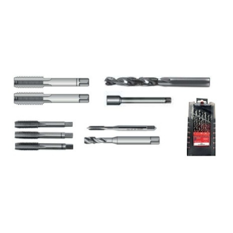 Narex Takım Klavuz - Düz ve Helis Klavuz - Kombine Klavuz - Taşlanmış matkap Seti