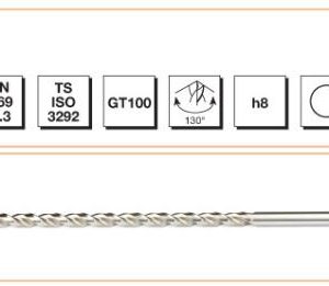 DIN 1869 -3 Silindirik Saplı Çok Uzun Matkap Ucu - GT 100 Tipi