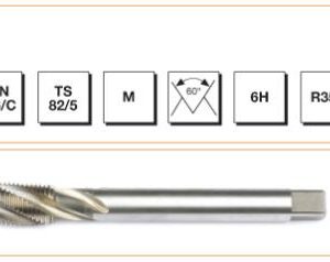 DIN 376/C Metrik Normal Vidalı Helis Kanallı Makina Kılavuzu