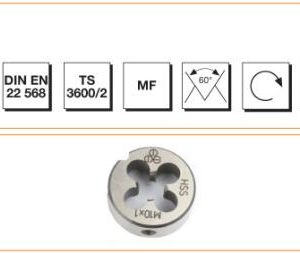 DIN EN 22 568 Metrik İnce Vidalı Pafta Lokması