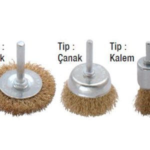 Endüstriyel SAPLI TEL FIRÇALAR